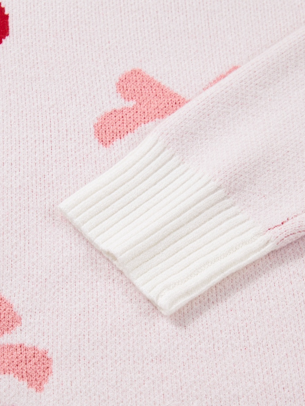 Cherry Pattern Drop Shoulder Sweater - Picture 7 of 9
